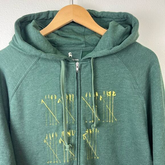 Backcountry 'Fencing' Full Zip Hoodie,
Green&Yellow Medium - Picture 6 of 10